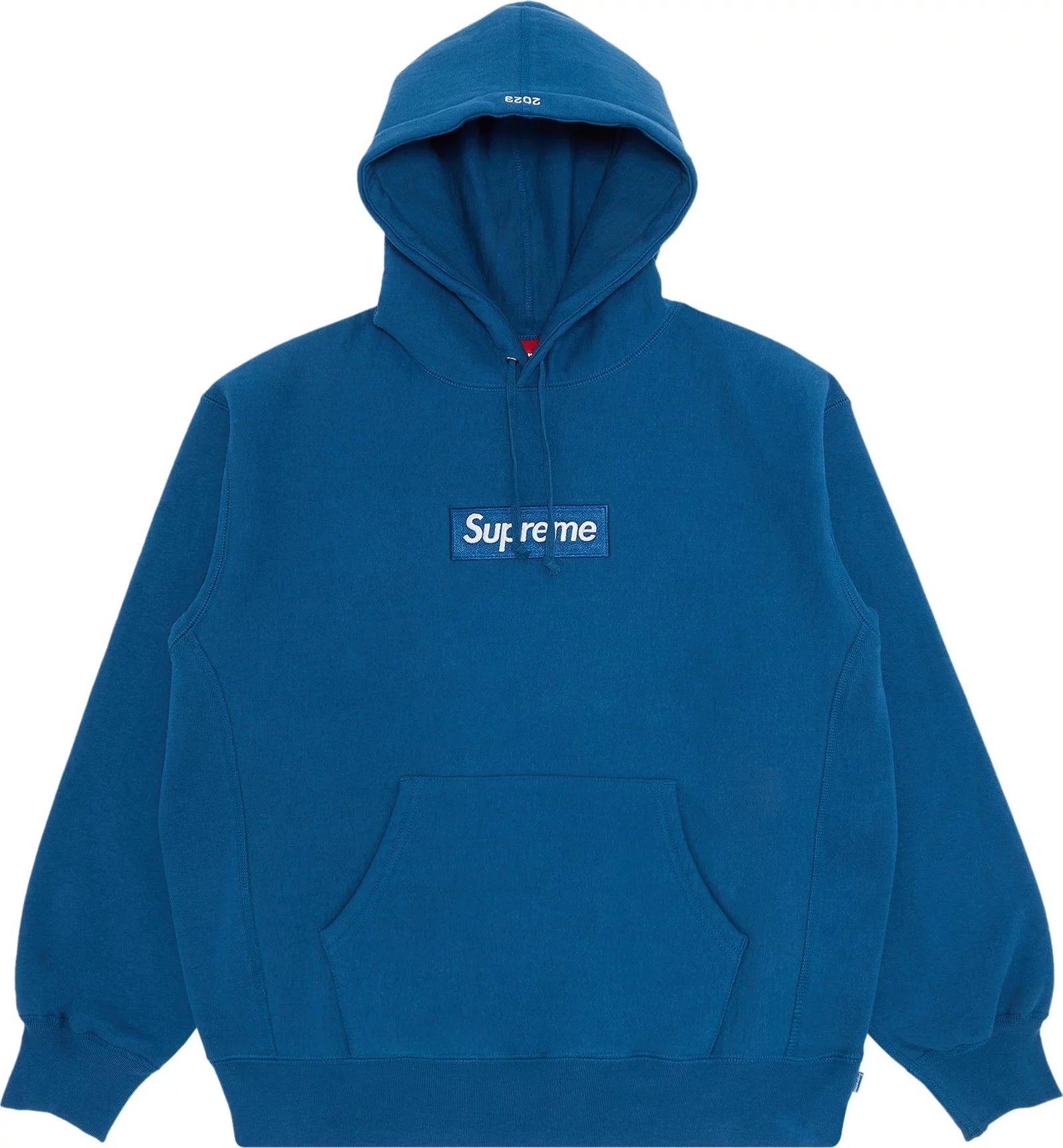 Supreme Box Logo Hooded Sweatshirt Blueパーカー