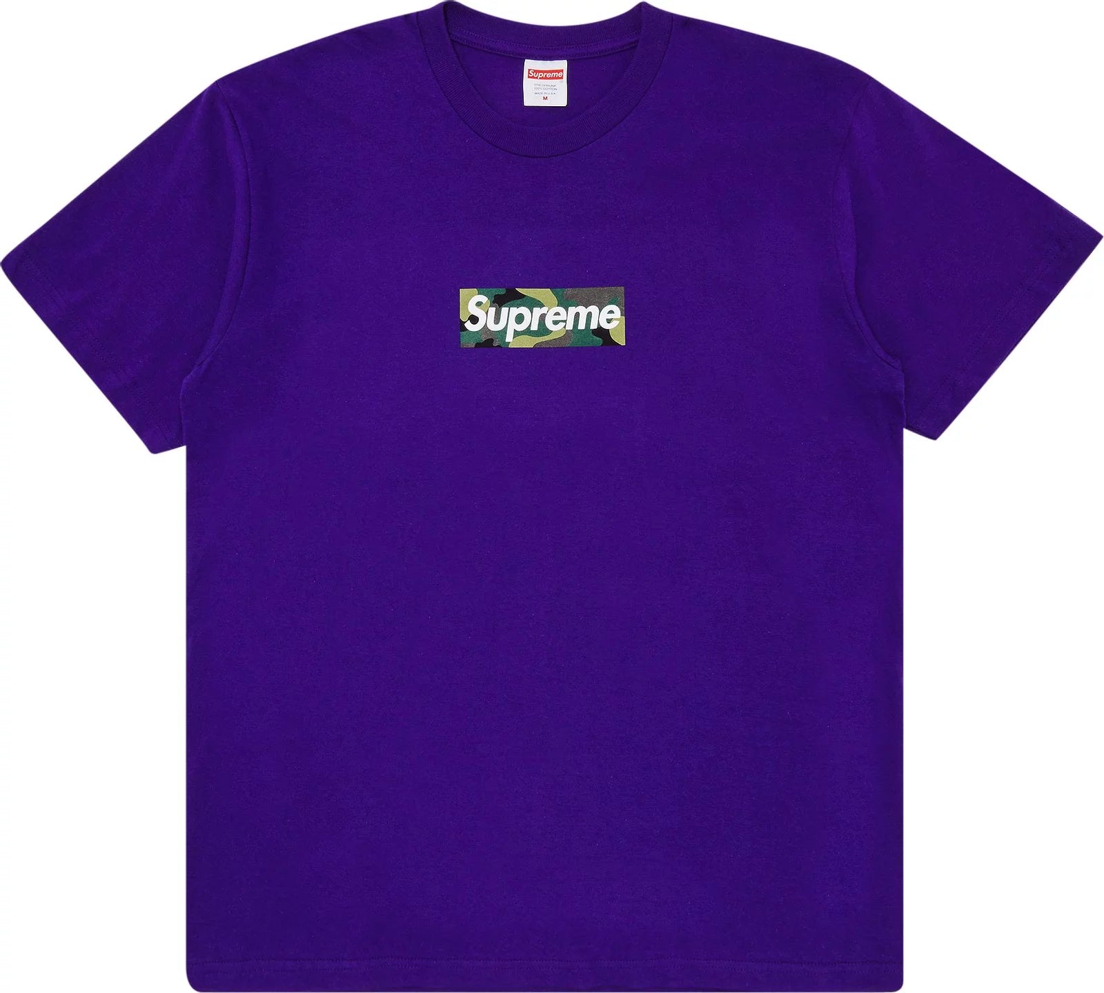 Supreme Box Logo Camo Tee Purple