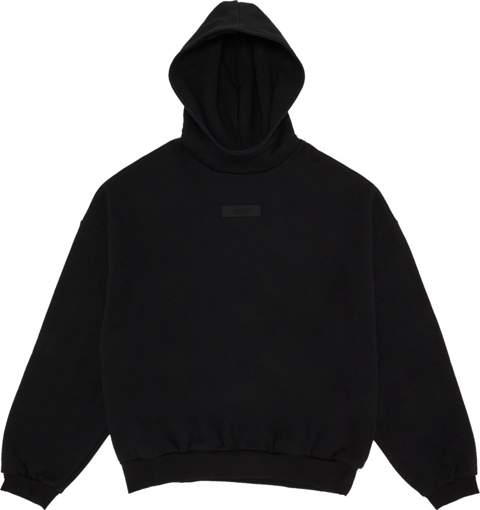 Fear of God Essentials Hoodie 'Jet Black' (SS24)
