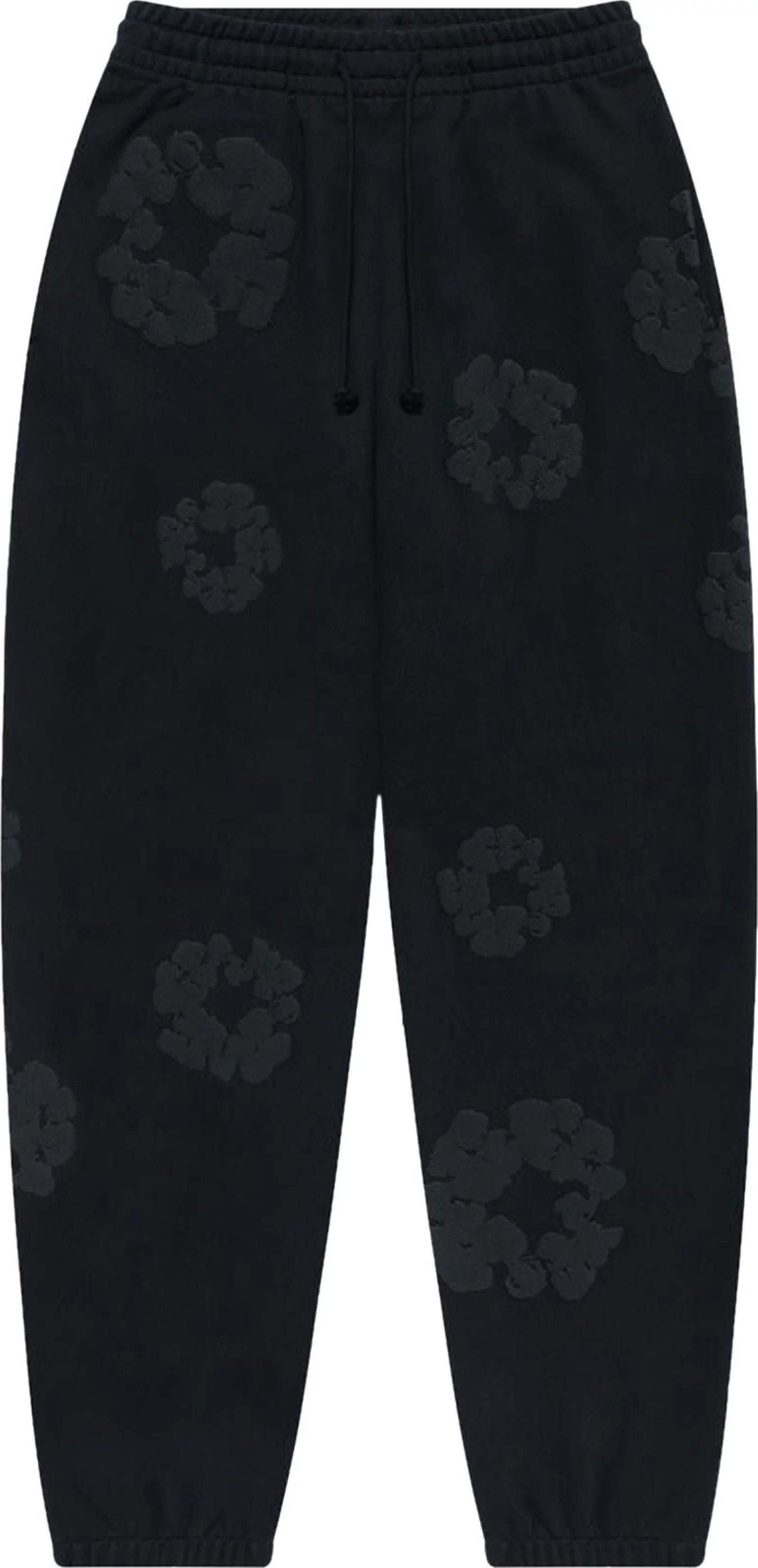 Denim Tears Cotton Wreath Sweatpants Black Monochrome