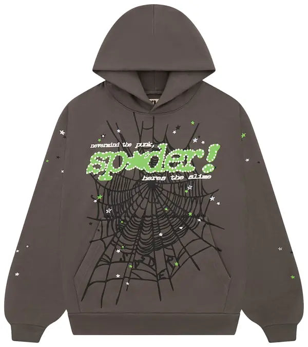 Sp5der Punk V2 Hoodie "Slate Grey"