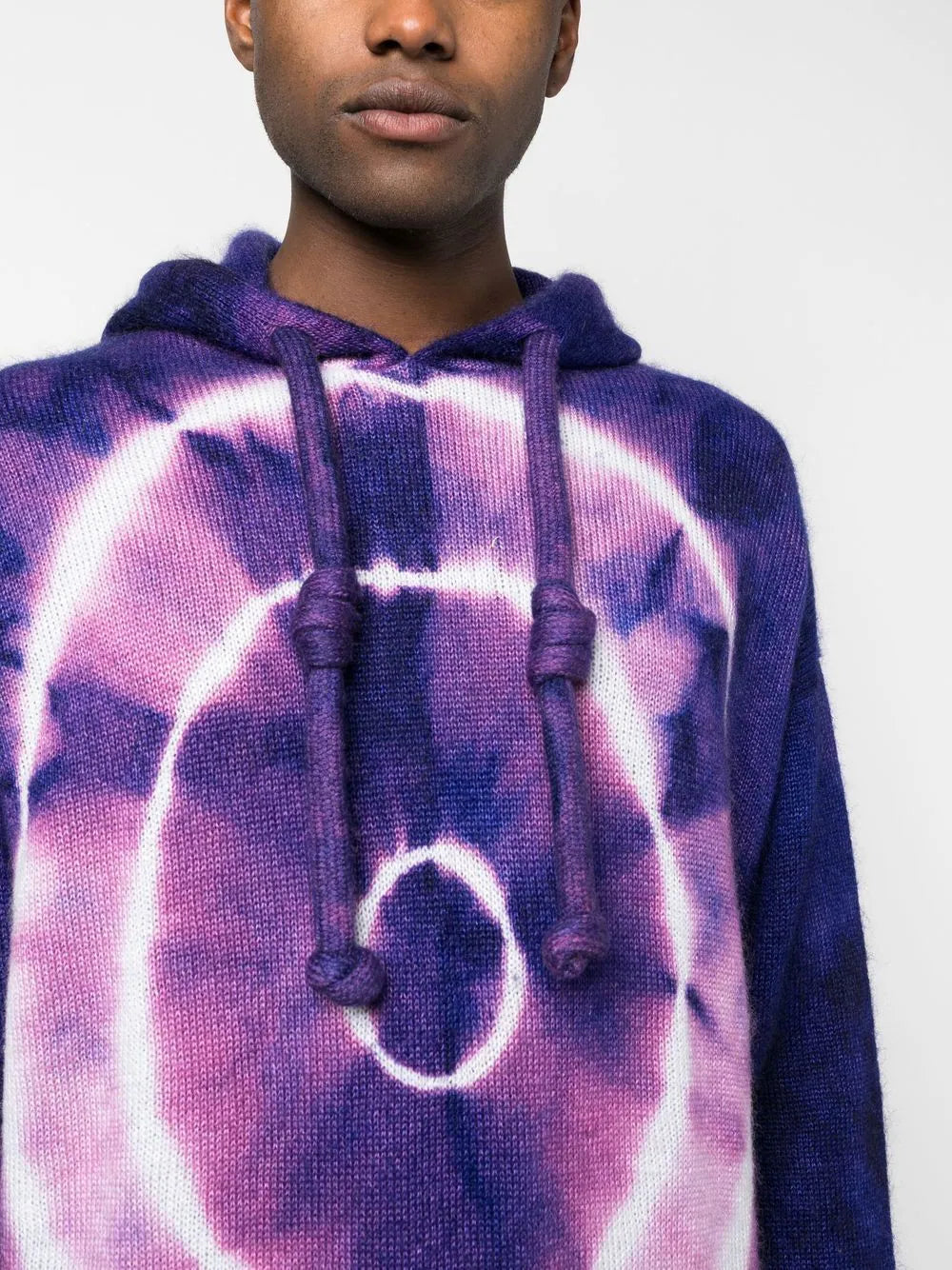 Off-White tie-dye print hoodie 'Purple'