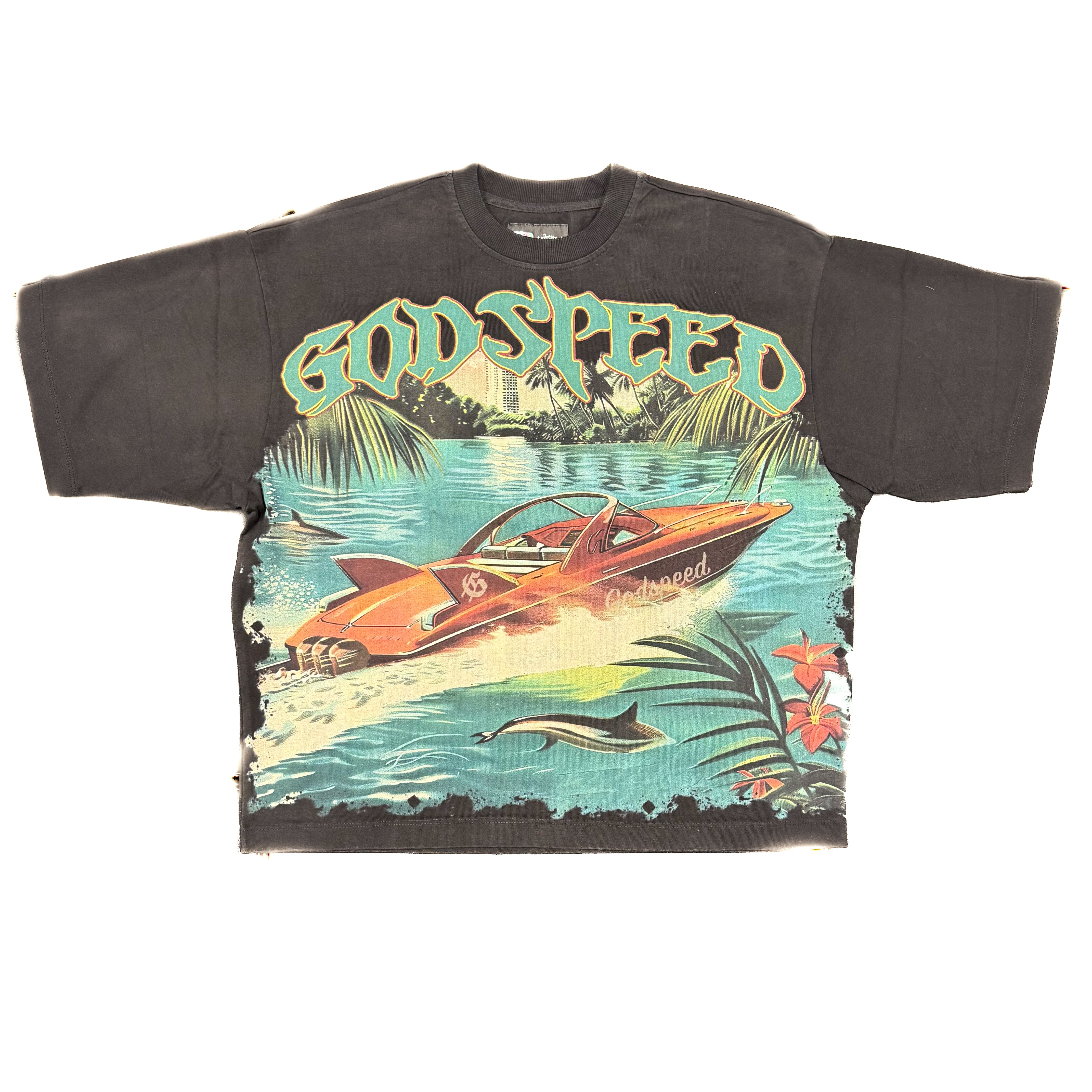 GODSPEED Miami Boat Tee Black