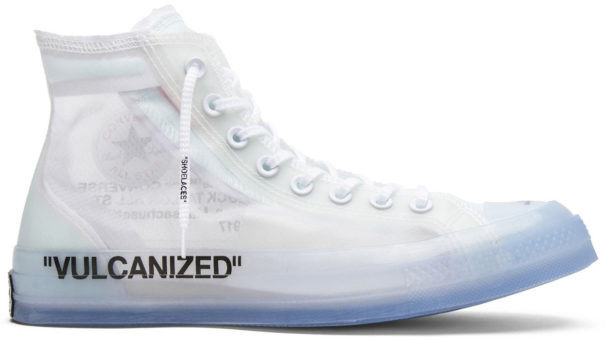 Off White Converse Chuck Taylor All Star Vulcanized Hi (Pre-Owned)