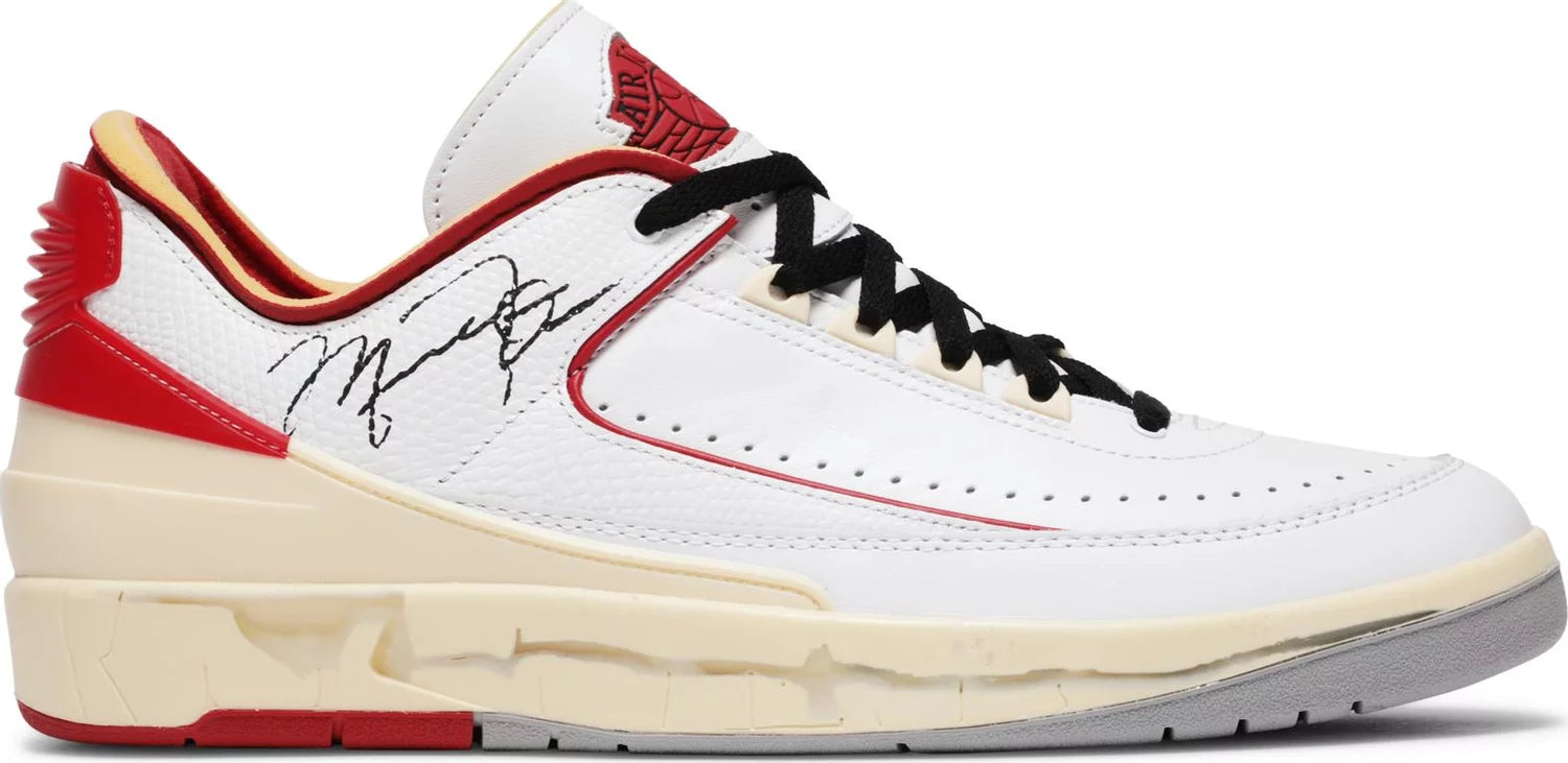 Off-White x Air Jordan 2 Retro Low SP 'White Varsity Red' (Preowned)