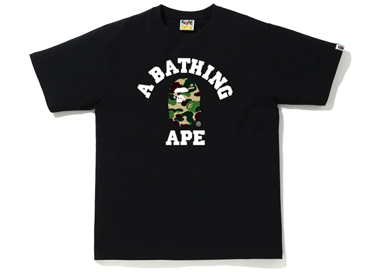 BAPE 1st Camo College Tee Black/Yellow Camo