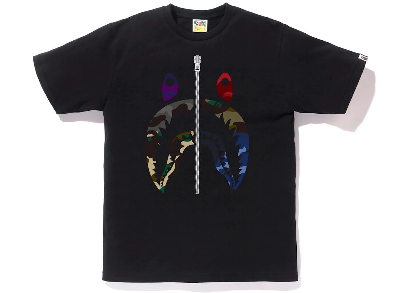 Bape t shirt zip best sale