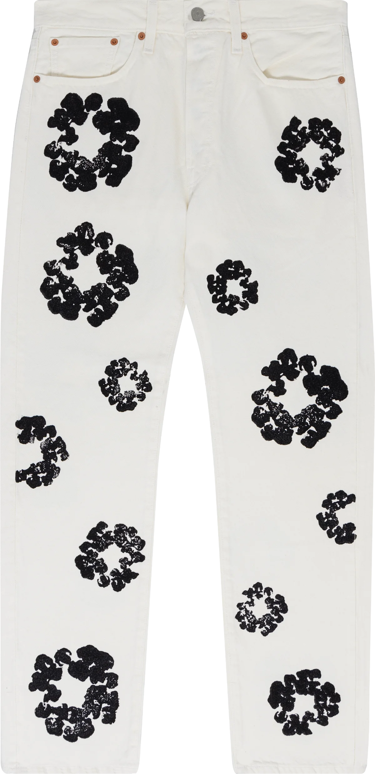 Denim Tears Inverted 501 Levis Jeans 'White'