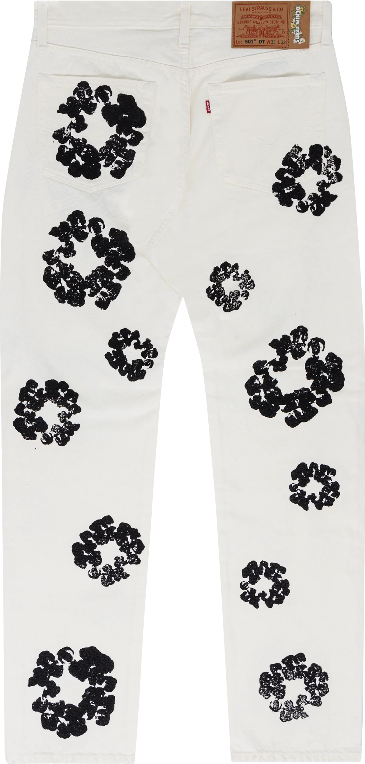 Denim Tears Inverted 501 Levis Jeans 'White'