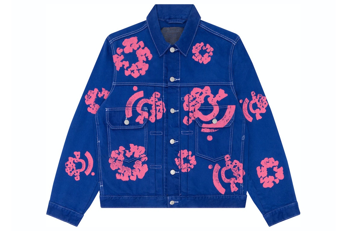 Denim Tears Bstroy Tears Type-2 Denim Trucker Jacket 'Bright Blue'