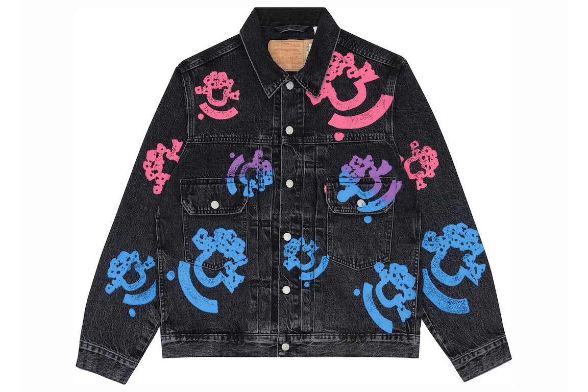 Denim Tears Bstroy Tears Type-2 Denim Trucker Jacket 'Washed Black'