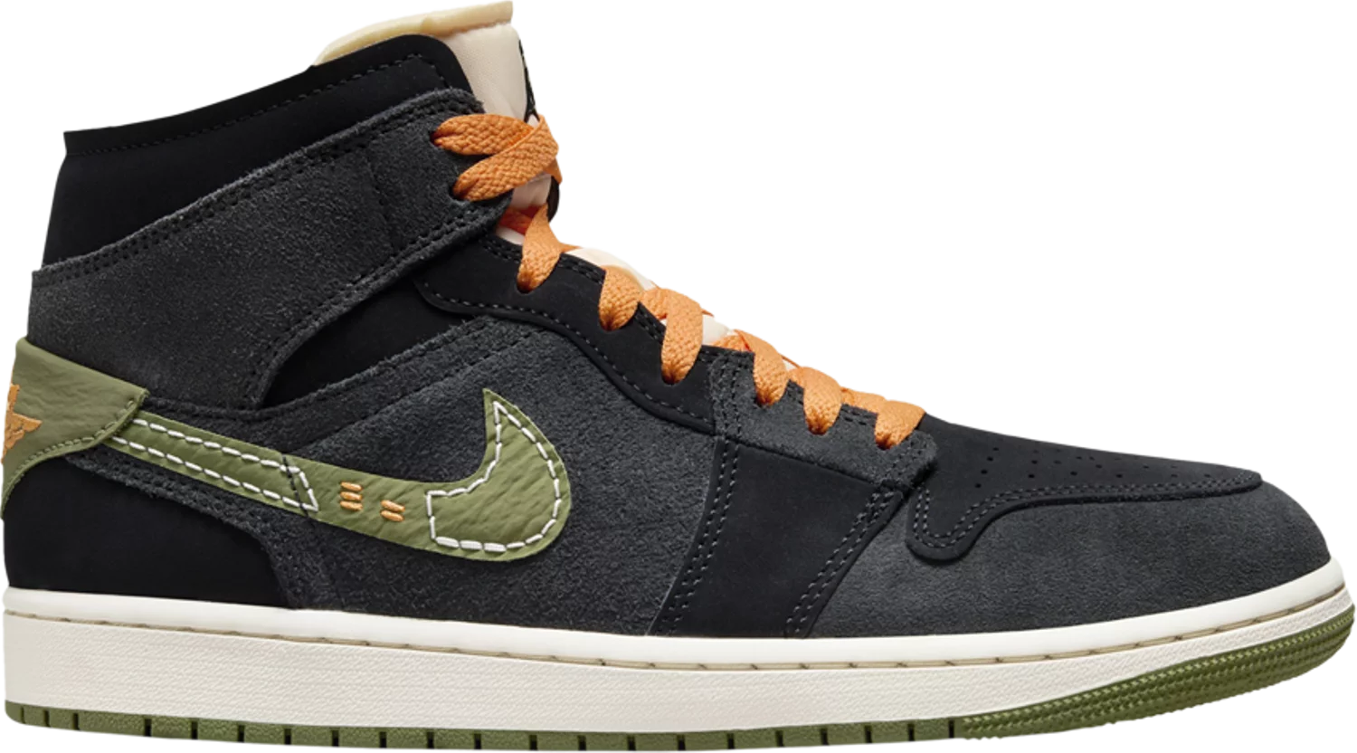 Air Jordan 1 Mid SE Craft 'Anthracite Light Olive' (TD/PS)
