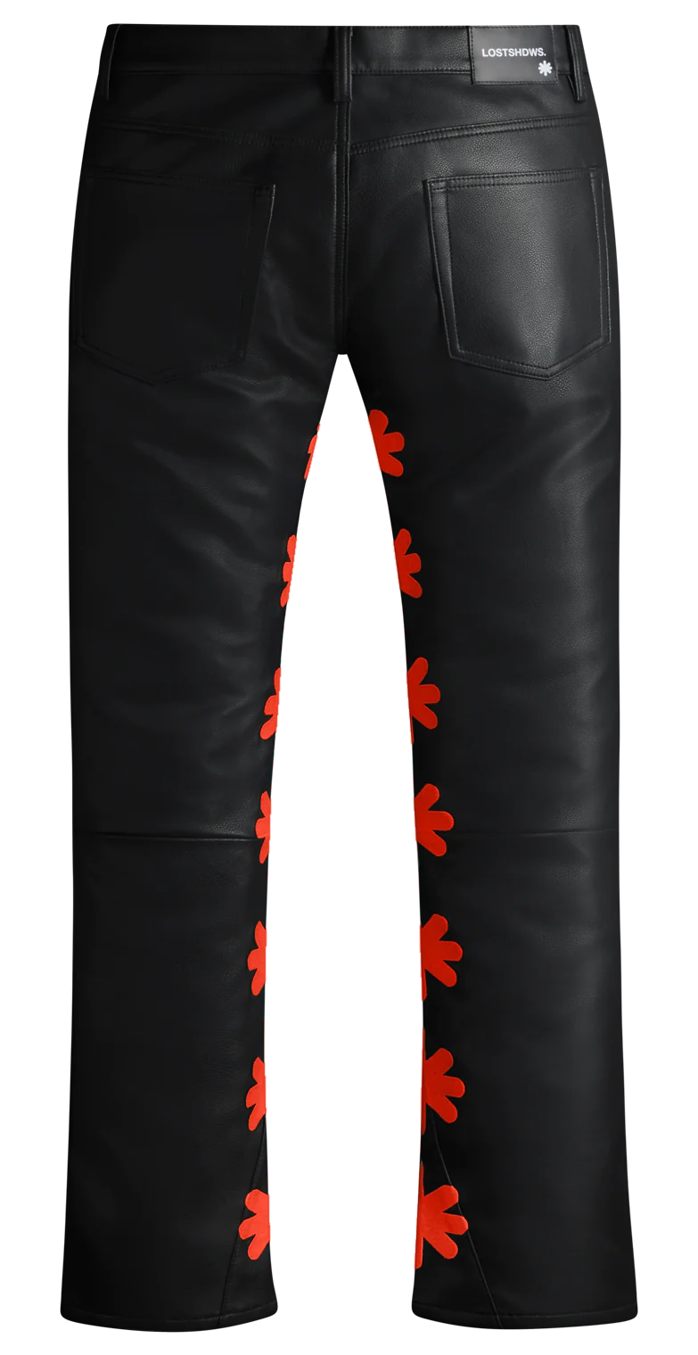 LOSTSHDWS LEATHER PANT (RED)