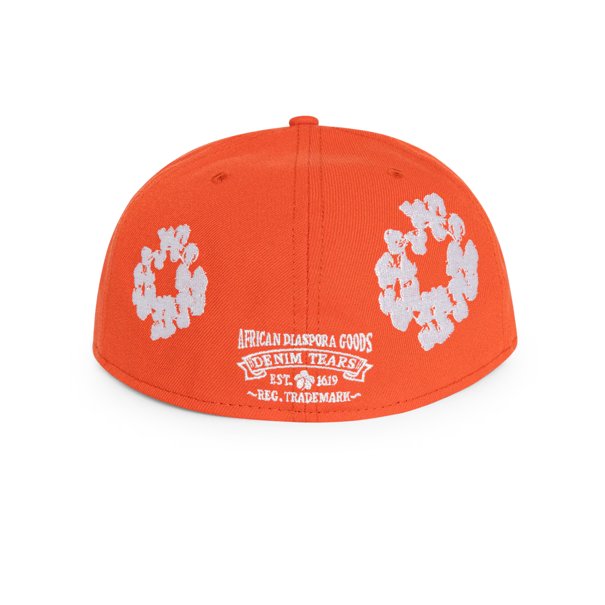 Denim Tears New Era Cotton Wreath 59/50 Cap Orange