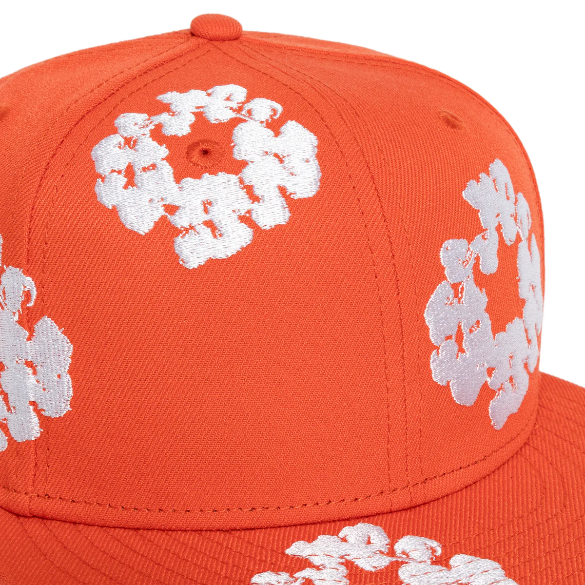 Denim Tears New Era Cotton Wreath 59/50 Cap Orange