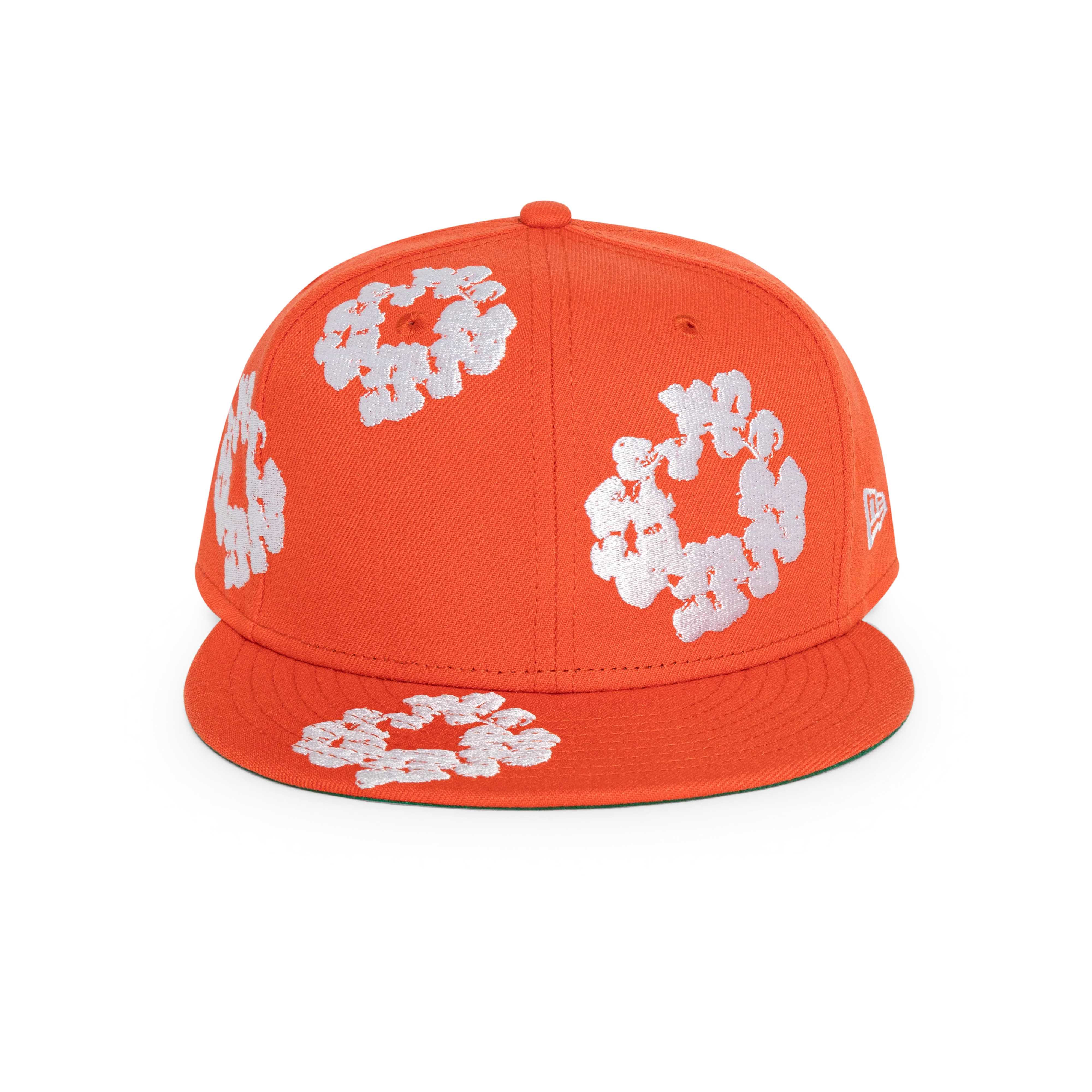 Denim Tears New Era Cotton Wreath 59/50 Cap Orange