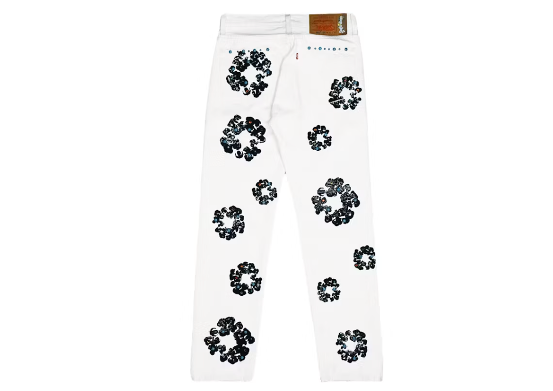 Denim Tears x Levi's 501 Cotton Rhinestone Wreath Jeans
