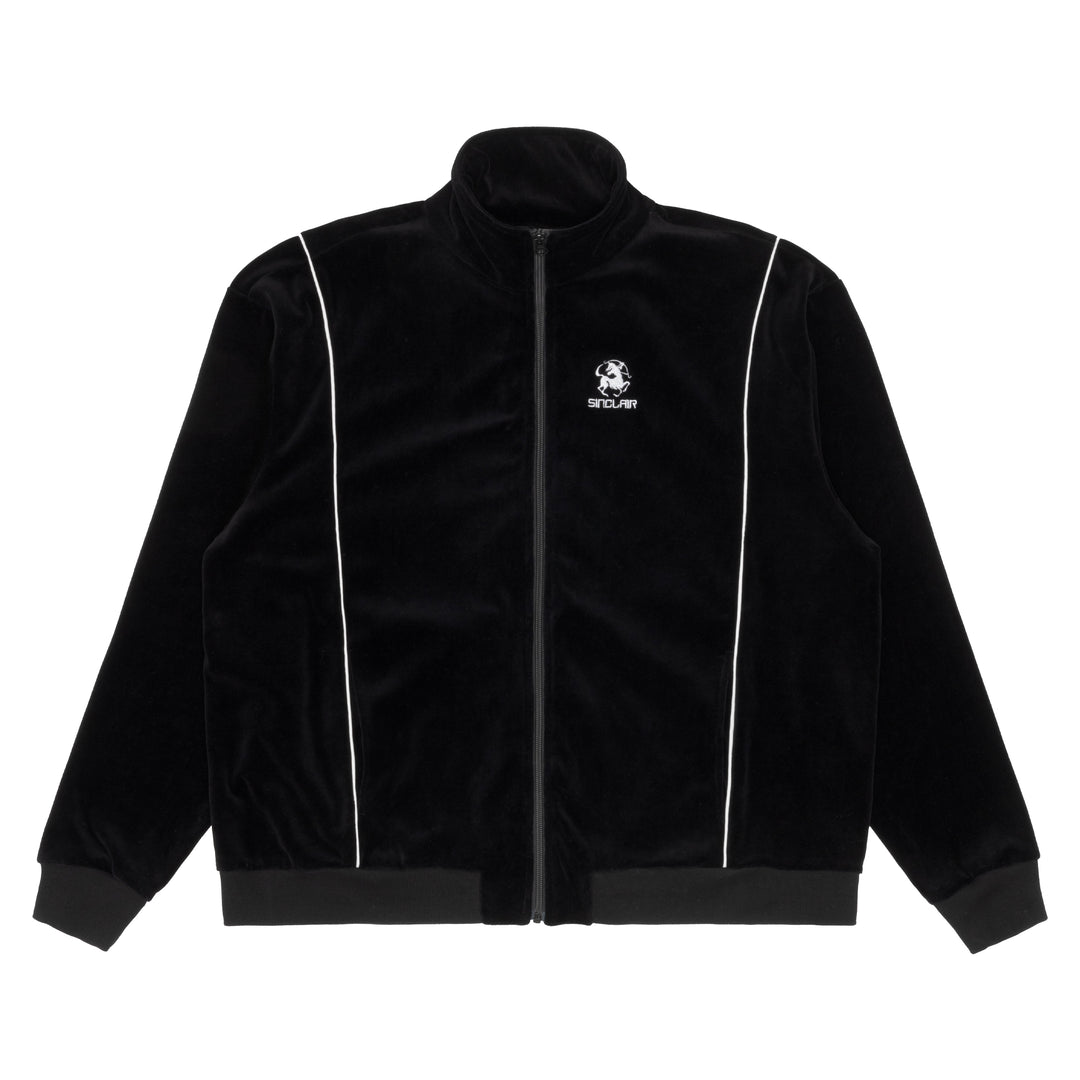 Sinclair Velour Piping Jacket Black