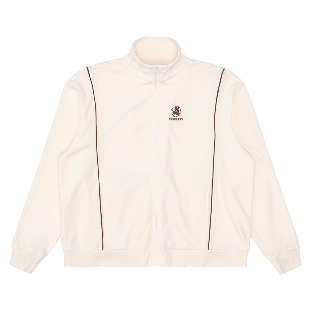 Sinclair Velour Piping Jacket Cream
