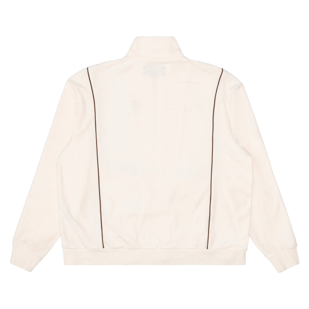 Sinclair Velour Piping Jacket Cream