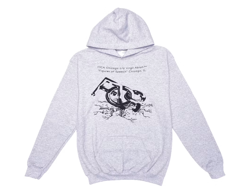 Virgil Abloh MCA Figures Of Speech Flags Hoodie Heather Grey (Preowned)