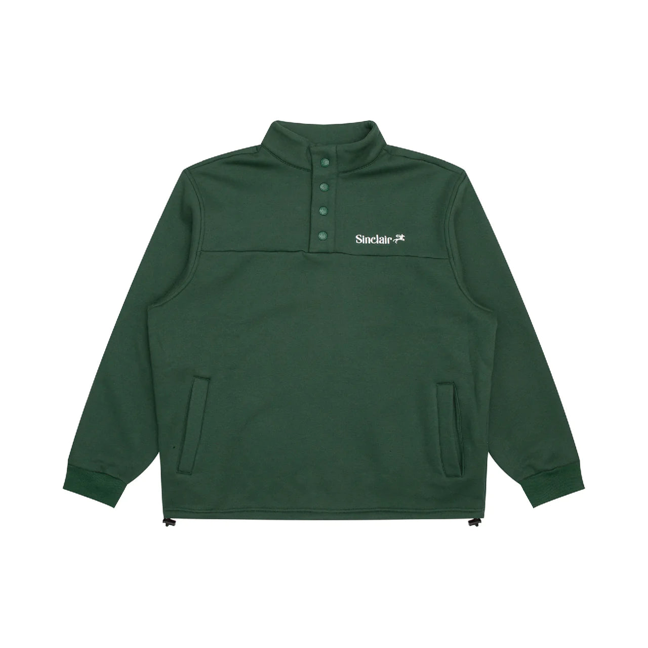 Sinclair Texture Pullover Quarter-Zip 'Forest Green'