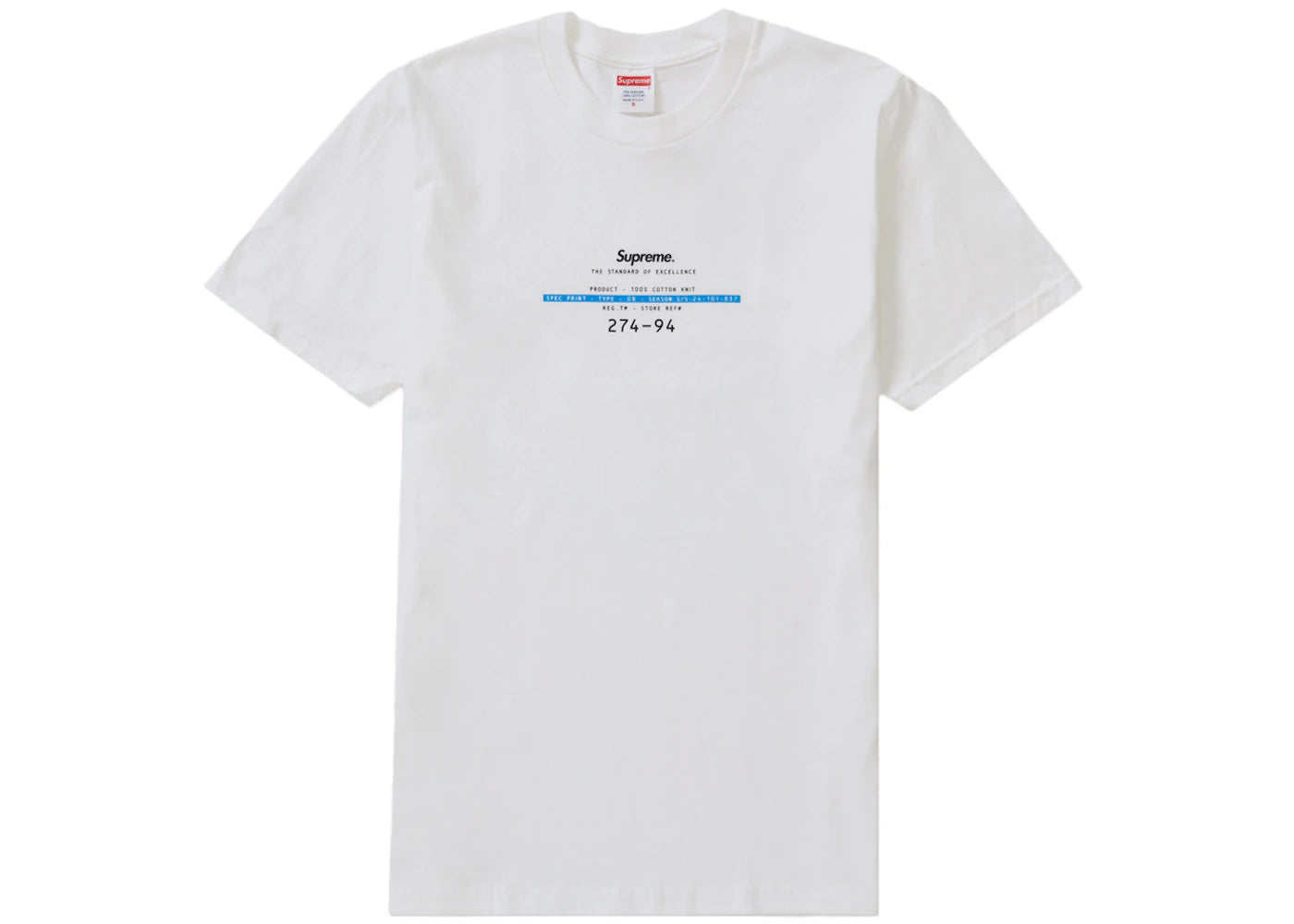 Supreme The Standard Of Excellence Tee White