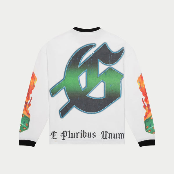 GODSPEED Life's A Gamble LS T-shirt (White/Black)