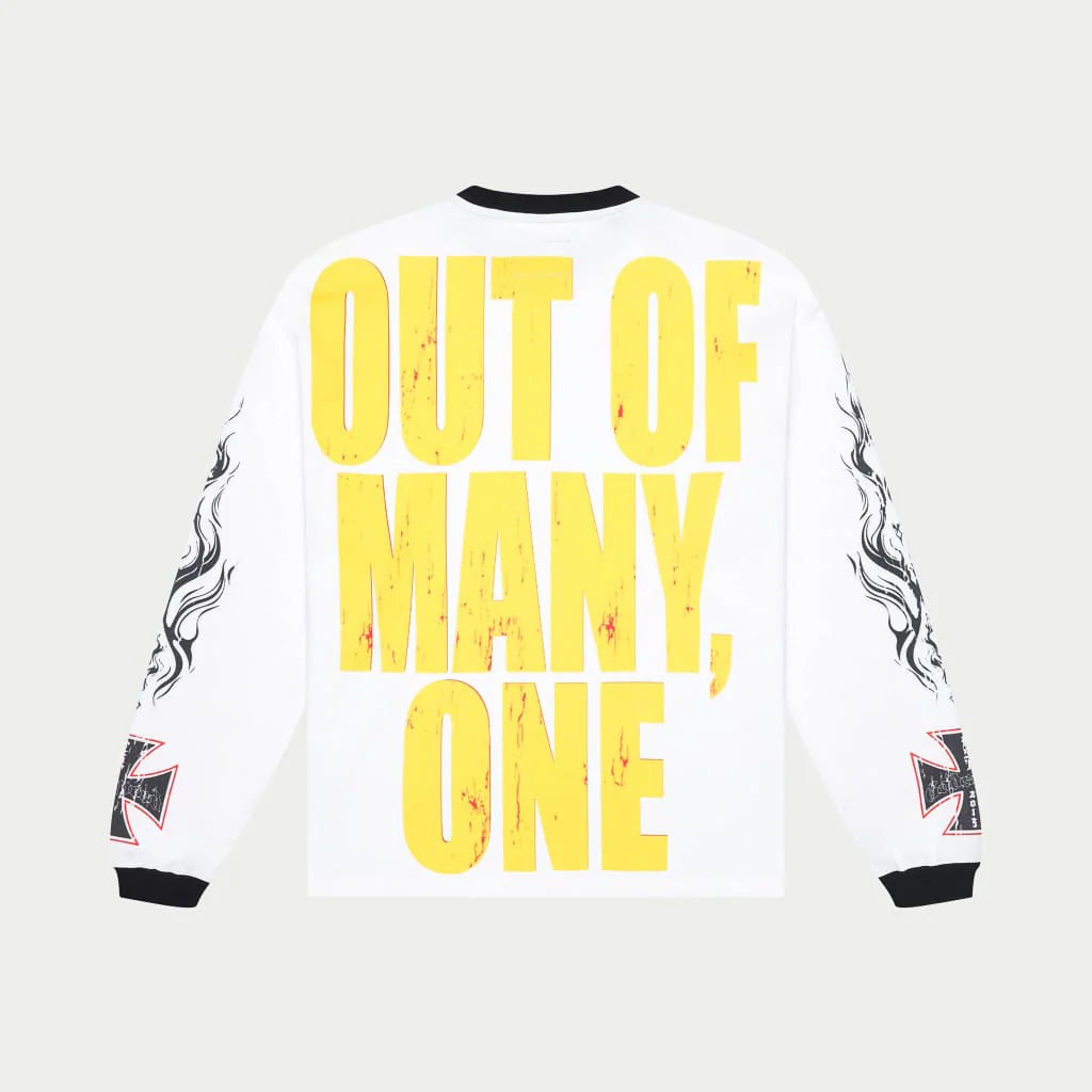 GODSPEED Long Lonely Road Long Sleeve T-shirt (White/Black)