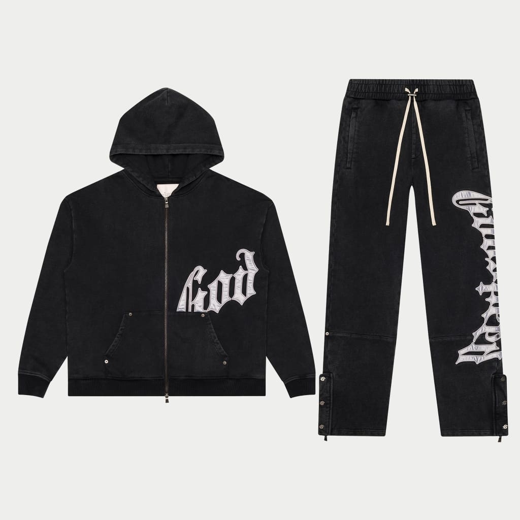 GODSPEED OG Logo V2 Sweatsuit Black Wash
