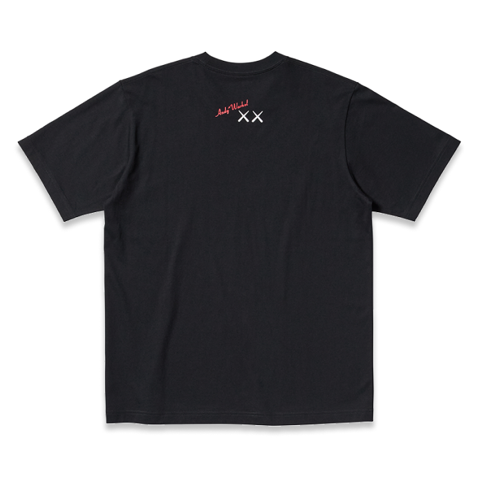 KAWS + Warhol UT Graphic T-Shirt (ROBOT + COMPANION) BLACK