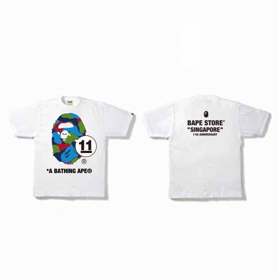 Bape By bathing Ape 11th Anniversary Singapore 'White'