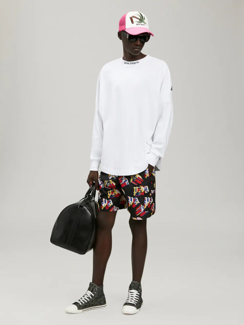 Palm Angels 3D PA Swimshort - Black/Red