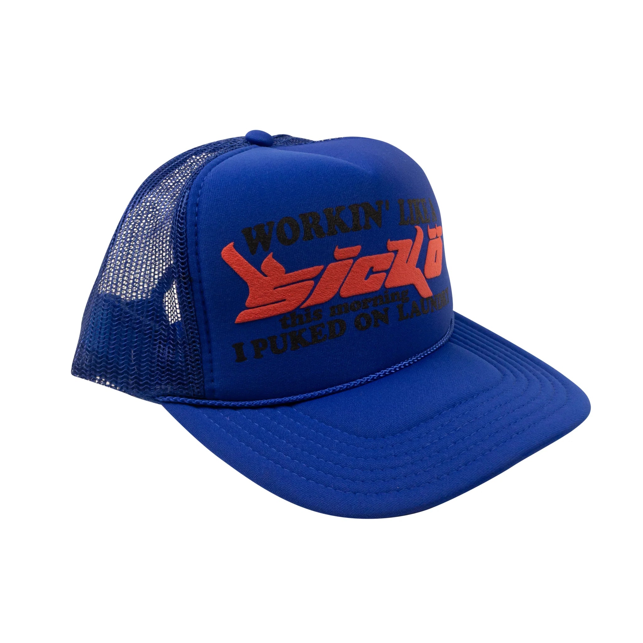 Sicko 'Workin' Trucker Hat Royal Blue