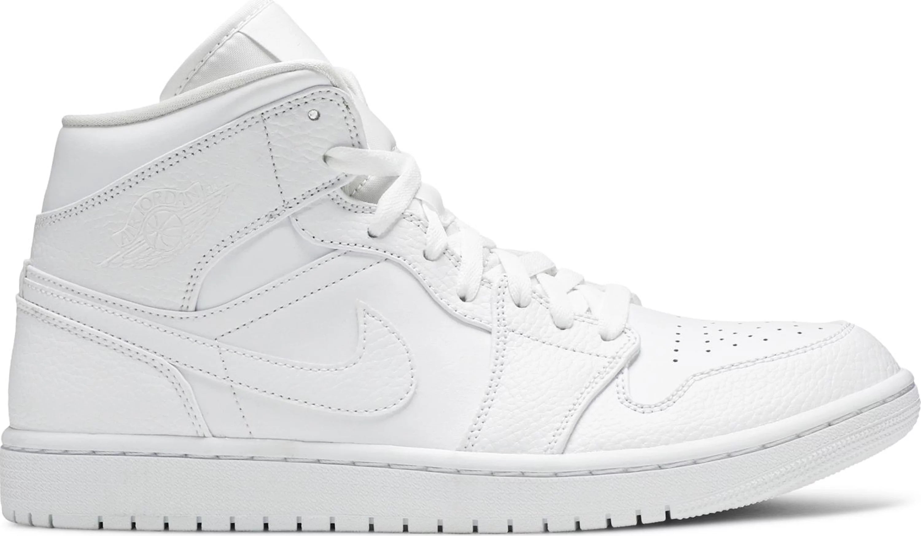 Jordan 1 Mid Triple White (Pre owned)