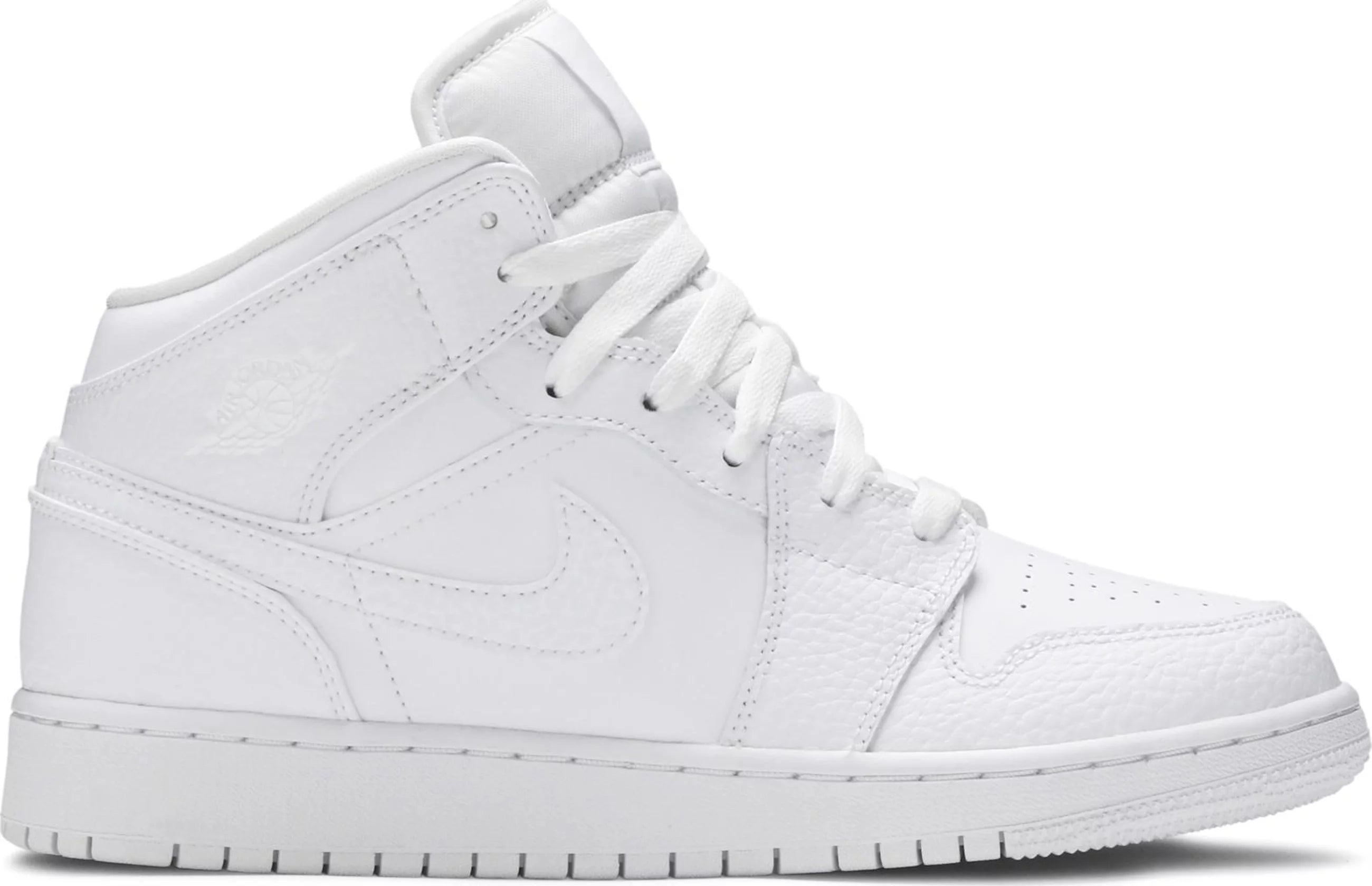 Air Jordan 1 Mid 'Triple White' (GS)