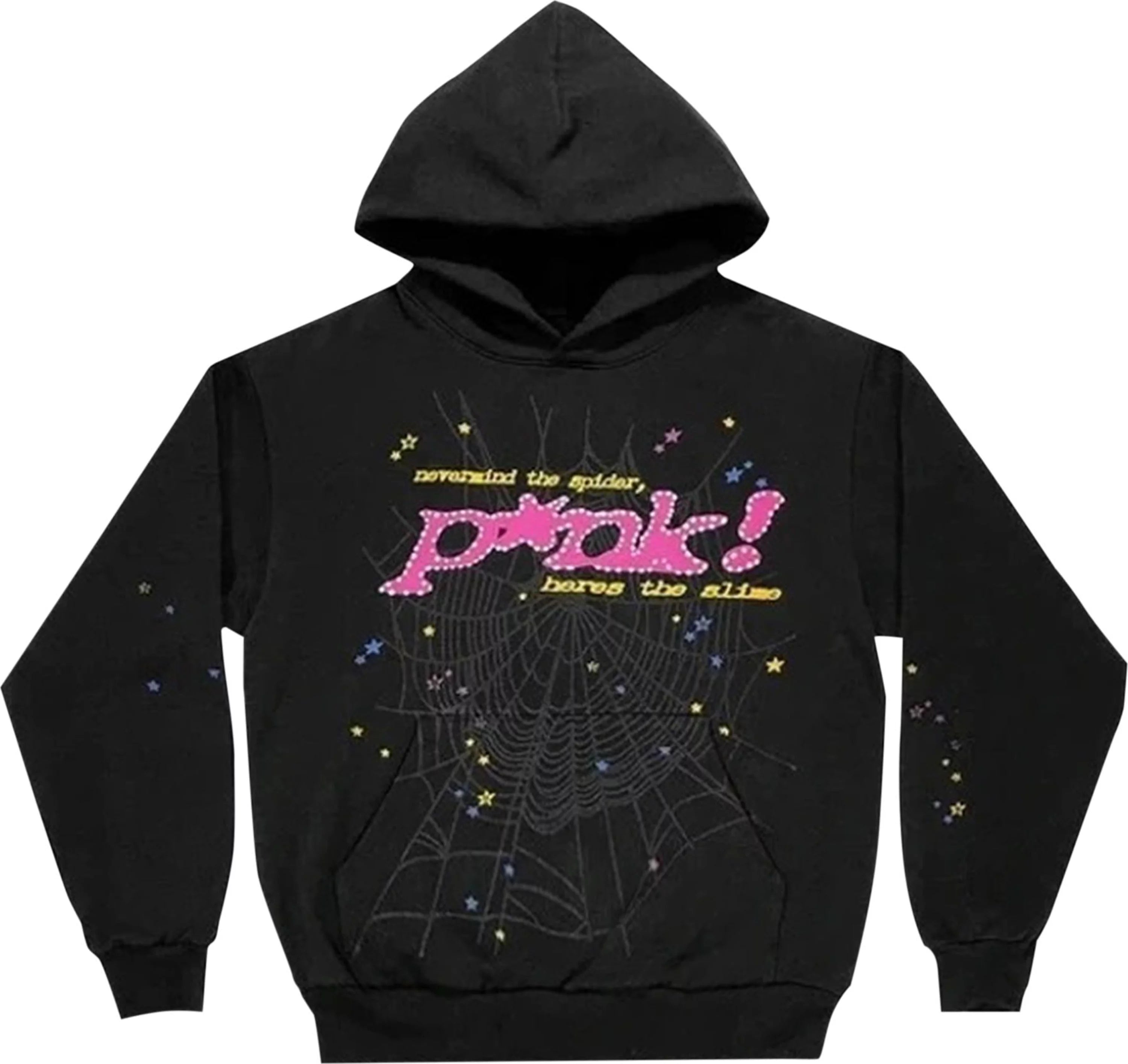 Sp5der P*NK Hoodie 'Black' (Preowned)