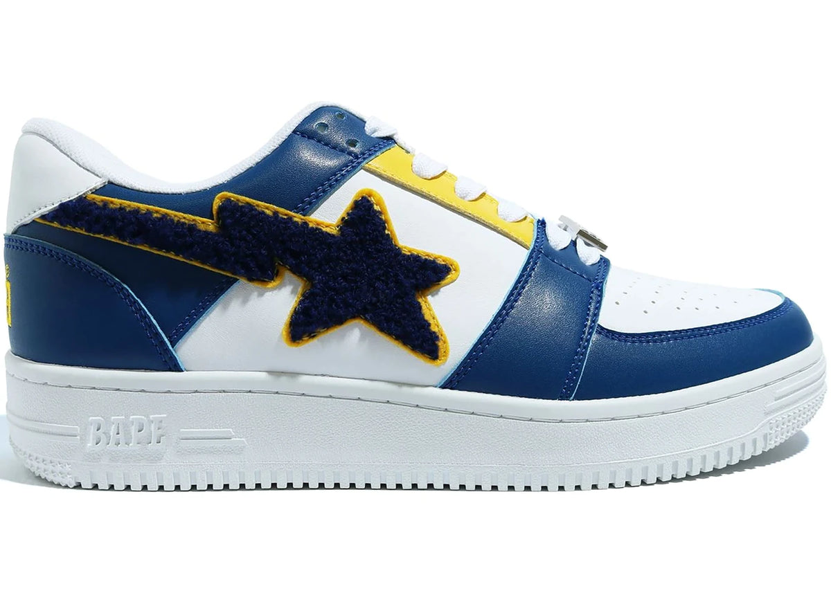 A Bathing Ape Bape Sta Low Patched Navy (Preowned)