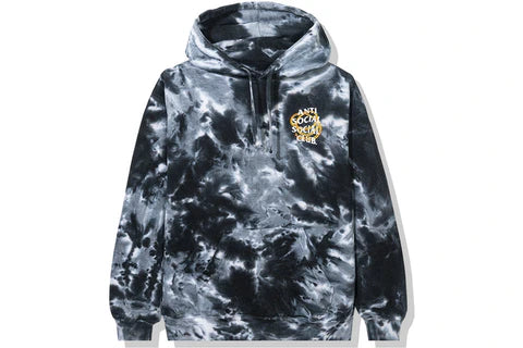 Anti-Social Social Club "Good" Tye Dye Black Hoodie