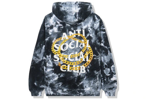 Anti-Social Social Club "Good" Tye Dye Black Hoodie