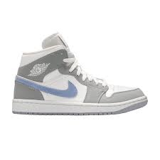 Air Jordan 1 Mid Wolf Grey Aluminum (W)