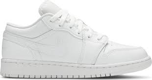 Air Jordan 1 Low White (GS)