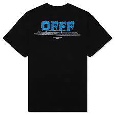 BLACK WHITE Off-White "OFFF" S/S OVER TEE