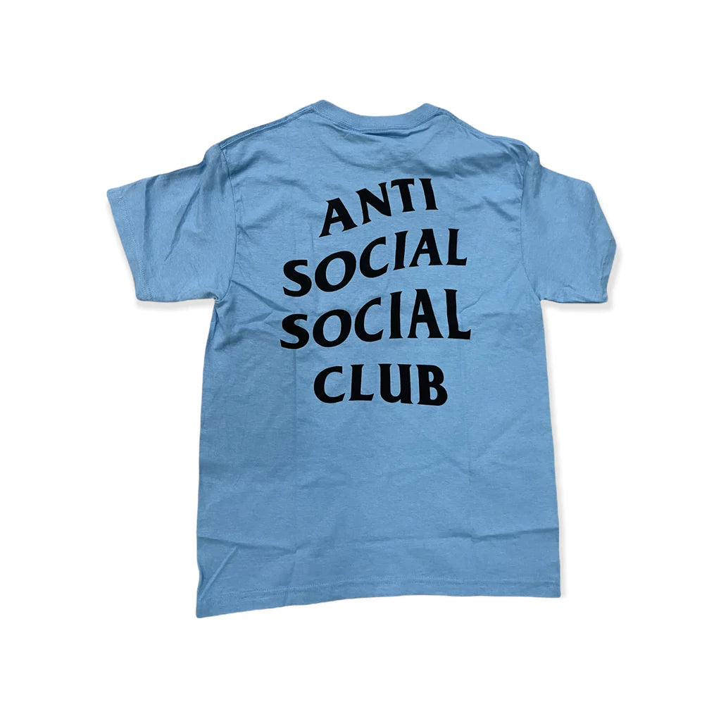 Baby Blue Black Anti-Social Social Club Tee
