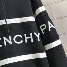 Givenchy Paris '4g Contrasting Hoodie' Black / Rainbow