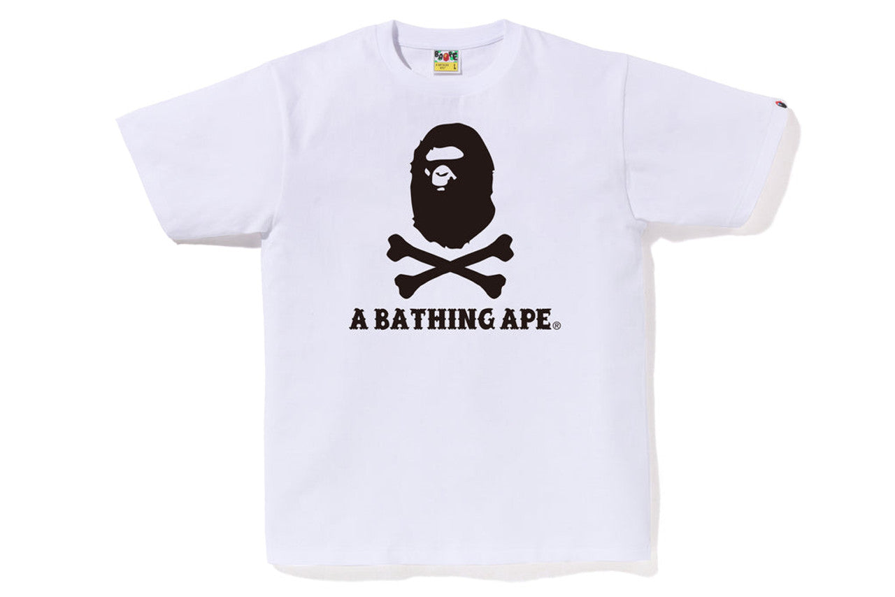 BAPE Ape Crossbone Tee White