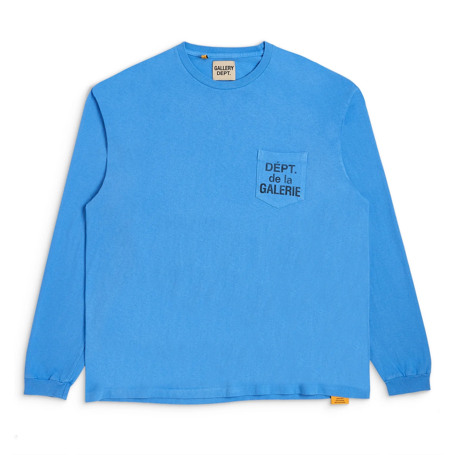 DEPT DE LA GALERIE LONG SLEEVE POCKET TEE 'BLUE'