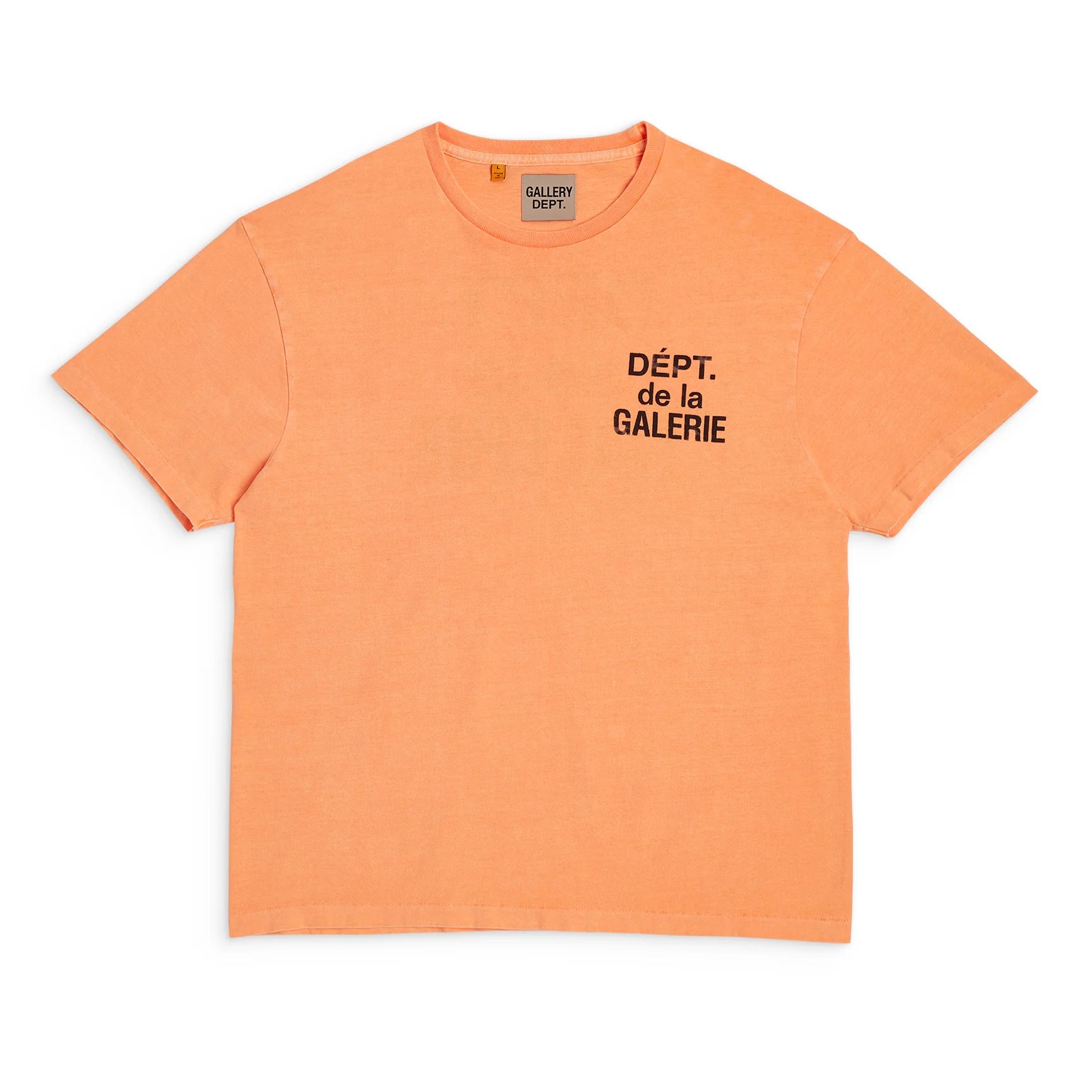 Gallery Dept. Logo Pocket French T-shirt 'Orange/Black'