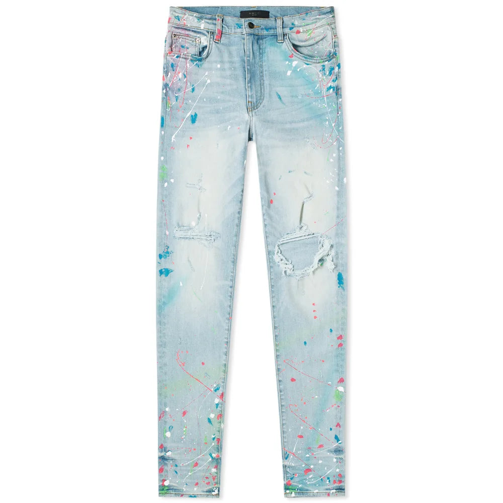 Amiri Graffiti Jeans 'Super Light Indigo'