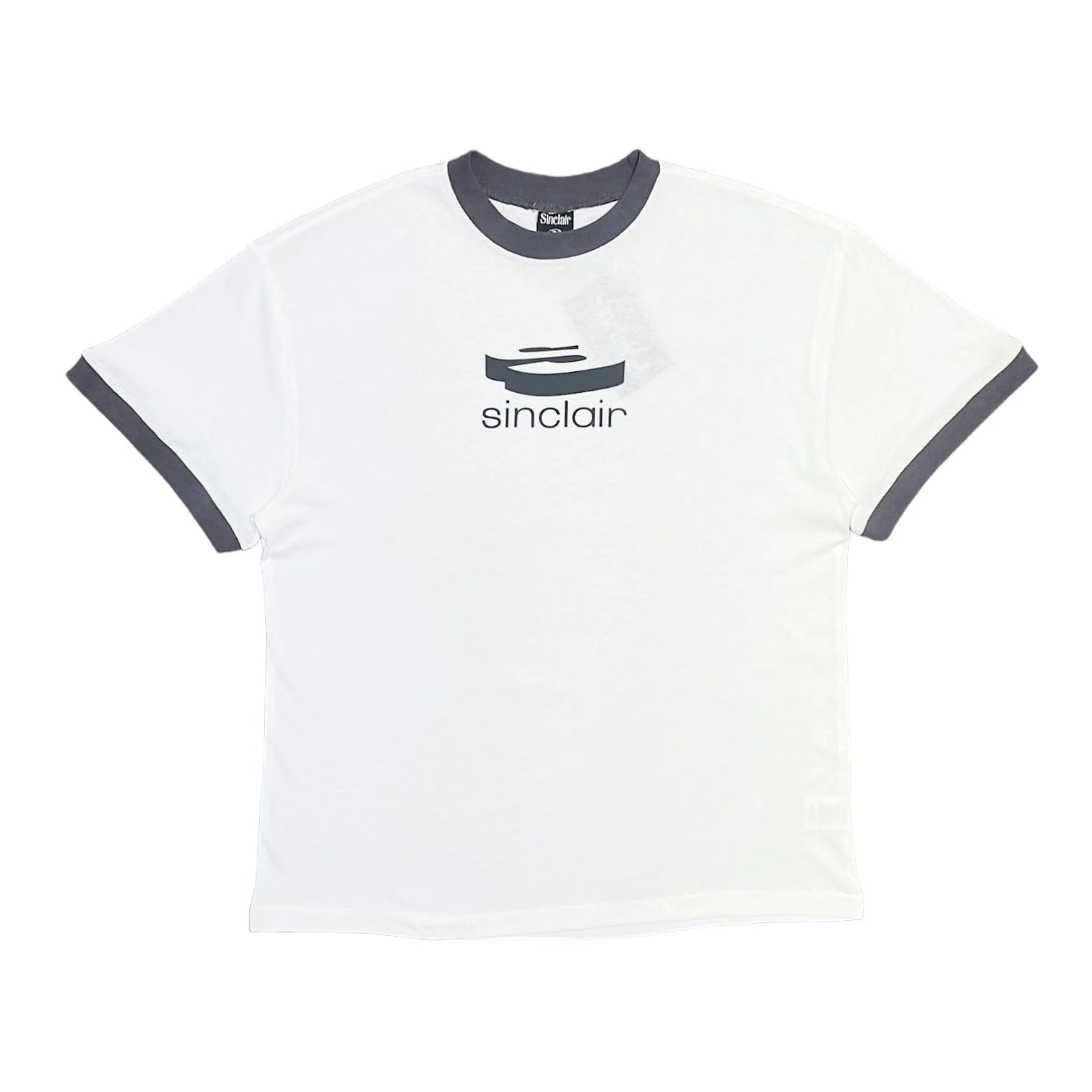 Sinclair 3D Logo Ringer Tee White/Grey